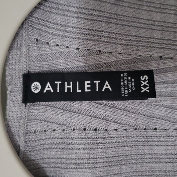 Athleta Women Solstice Wrap Cardigan XXS Gray Merino Wool Blend Balletcore Yoga - Picture 9 of 14